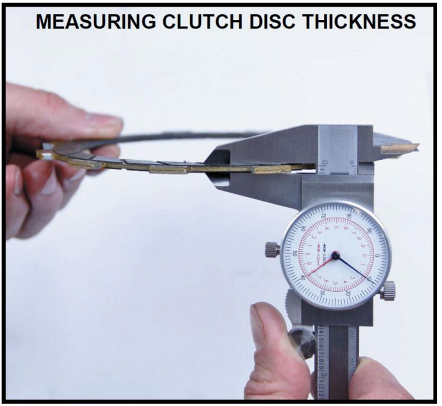 How to measure clutch disc thickness