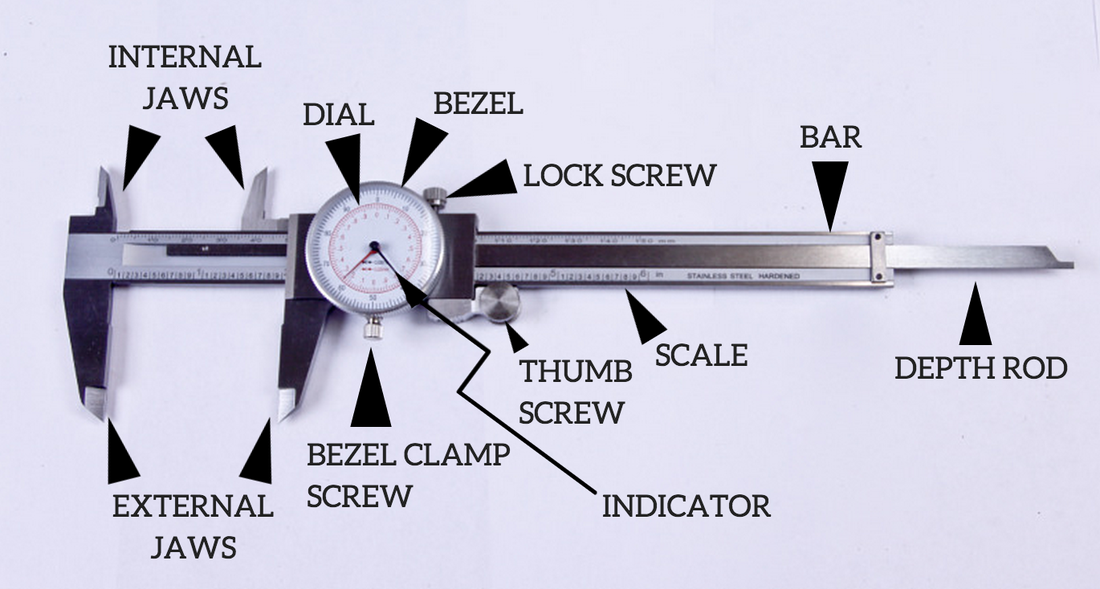 diagram dial calipers