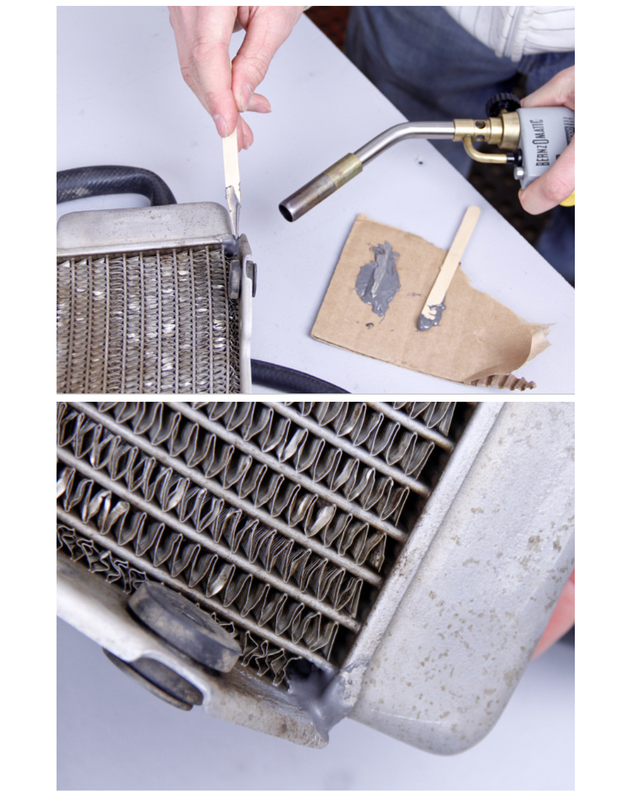 How to use epoxy to fix a radiator leak 