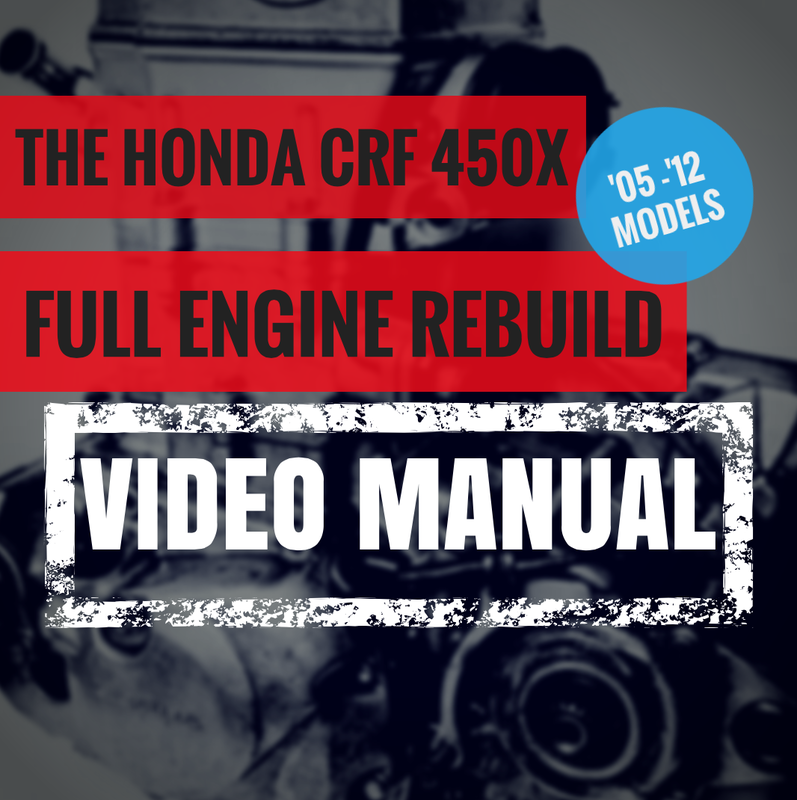 honda crf 450x rebuild instructions