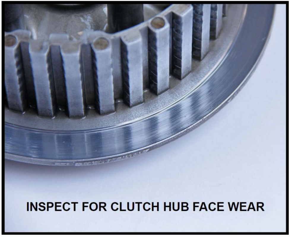 How to inspect for clutch hub face wear